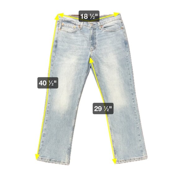 Levis 514 Mens Original Fit Straight Leg Jeans Denim Sz 35x30 - Picture 8 of 8